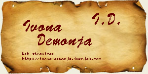 Ivona Demonja vizit kartica